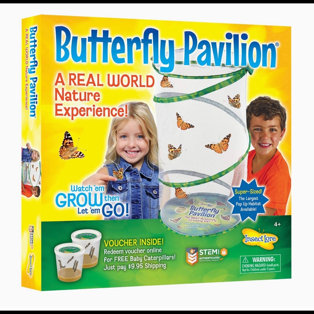 Insect Lore Butterfly Pavilion with Voucher - STEM AWARD New & original
